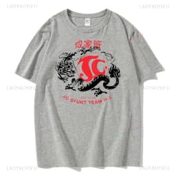 Jackie's Stunt Team Obscura Printed T-shirt Jackie Chan Cotton Man T Shirt Awesome Short Sleeve O Neck Birthday Gift T-Shirts