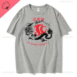 Jackie's Stunt Team Obscura Printed T-shirt Jackie Chan Cotton Man T Shirt Awesome Short Sleeve O Neck Birthday Gift T-Shirts