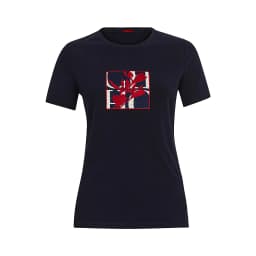 CH Summer Fashion Versatile Slim Fit T-shirt High Quality Selected Product 2026 New Embroidered Versatile Women's Trendy Top