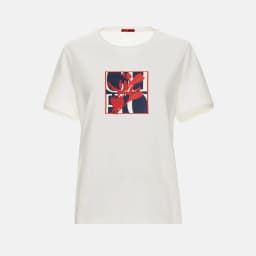 CH Summer Fashion Versatile Slim Fit T-shirt High Quality Selected Product 2026 New Embroidered Versatile Women's Trendy Top