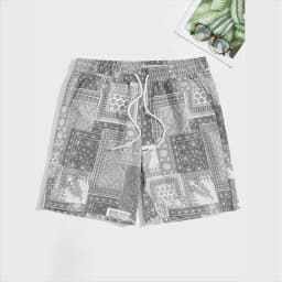 Trend Bandana Paisley Graphic Beach Short For Men Summer Fashion 3D Printed Swim Trunks Casual Streetwear Hawaiian Short Pants
