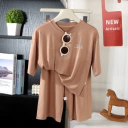 2PCS Children's Lyocell Thin Homewear Clothes Summer Kids Air Conditioning Mid-length Sleeve Tops+Long Pants Pajamas Set