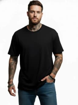 Casual Soft T-shirt with Fun Barbecue Lips Pattern Printed Casual Comfortable Short Sleeve