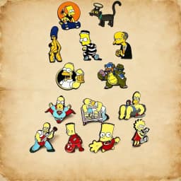 7/14pcs Anime Monster Cute Enamel Pins Set Brooch Lapel Pins Badge for Backpack Costume Accessories Jewelry Gift for Friends