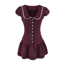 Evening Party Dresses Short Lace Trim Luxury Dresses Women 2026 Summer Polka Dot Print Short Sleeve Dresses Sexy