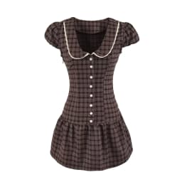 Evening Party Dresses Short Lace Trim Luxury Dresses Women 2026 Summer Polka Dot Print Short Sleeve Dresses Sexy