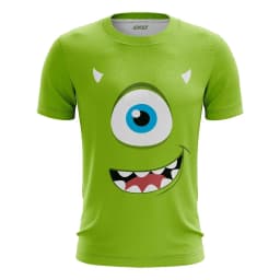 Potdemiel Monsters, Inc. Mike James & Boo Big Face Cartoon 3D Printed Adult Kids T-Shirts Family Summer Quick-drying Plus Size