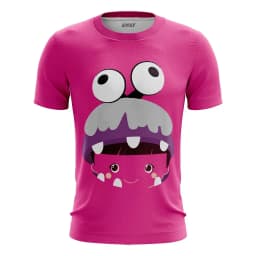 Potdemiel Monsters, Inc. Mike James & Boo Big Face Cartoon 3D Printed Adult Kids T-Shirts Family Summer Quick-drying Plus Size