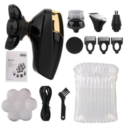 7 Head 5-in-1 Electric Shaver for Men, LCD Display 4D Floating Bald Head Razor, Rechargeable Waterproof Wet/Dry Grooming Kit