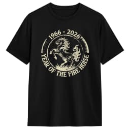 1966 Fire Horse 60th Birthday in 2026 Horse LoverT-Shirt Beach Trending T Shirts Men's 100 Cotton Round Neck Oversize Top Tees