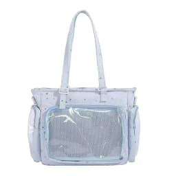 New Y2K Cute Star Bling Ita Bag Women's Fashion Shoulder Bag Lolita Girl Transparent Tote Bag DIY Display Crossbody Bag Handbags