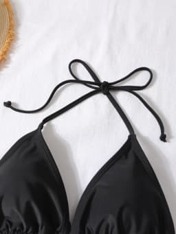 Women's Bikini Swimsuit European Style High Waist Bottom Separate Style Fashionable Poolwear for Ladies
