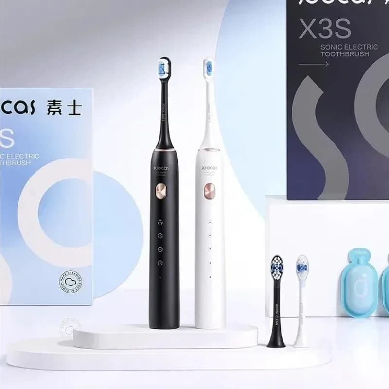 SOOCAS X3S Adult Sonic Electric Smart Toothbrush IPX8 Waterproof 180 Days Battery Life Ultrasonic Soft Cloud Toothbrush Heads