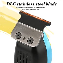 NewProfessional BRDCLIP Cordless Hair Trimmer DLC Ceramic Blade 1200mAH Battery LCD Speed Battery Indicator Barber Grooming Tool