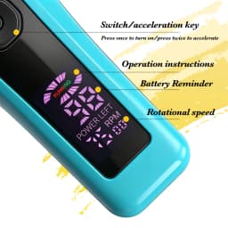 NewProfessional BRDCLIP Cordless Hair Trimmer DLC Ceramic Blade 1200mAH Battery LCD Speed Battery Indicator Barber Grooming Tool