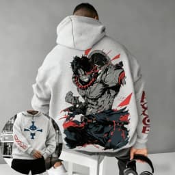2026 New One Piece Portgas D Ace Printed Hoodie Sweatshirt Men's and Women's Hoodie Men's Tops Sports Hoodie Harajuku Y2K Hoodie