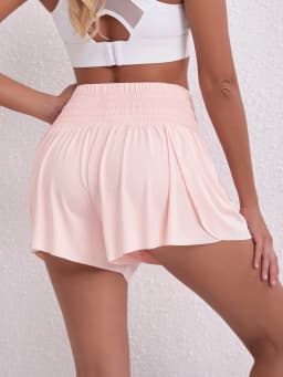 Running, Tennis, Pocket Sports Shorts, High-Waisted Women's Shorts, Anti-Upward Exposure Pants