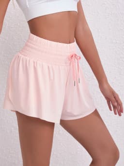 Running, Tennis, Pocket Sports Shorts, High-Waisted Women's Shorts, Anti-Upward Exposure Pants