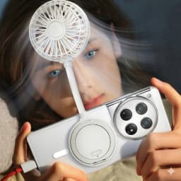 Creative Magnetic Desktop Mini Fan Outdoor Portable Handheld Folding Fan Magnetic Mini Fan