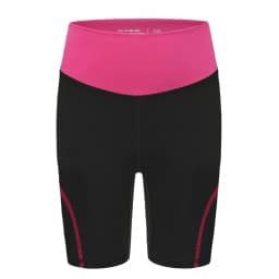 Girls' Color Block Cycling Shorts – High Waist Stretchy Bike Shorts for Running Sports 4-14Y