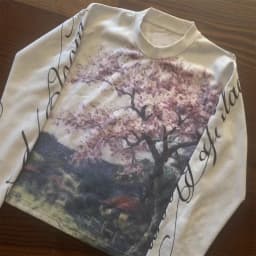 Casual Retro Fashion Floral Letter Printing Street Trend Unisex Style Retro Loose Long T-shirt Y2K style