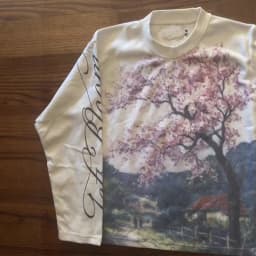 Casual Retro Fashion Floral Letter Printing Street Trend Unisex Style Retro Loose Long T-shirt Y2K style