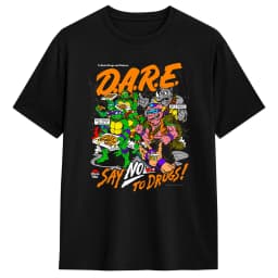 TMNT D.A.R.E. Just Say No 100 Cotton T-Shirts Hipster Tshirt for Men's Summer Aesthetic Printed Short Sleeve Top Tees