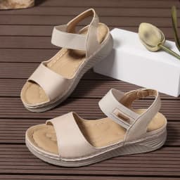 2026 New Women's Summer Casual Wedge Sandals Lightweight Platform Walking Sandals Woman Plus Size Comfort Non Slip Beach Shoes