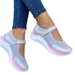 2026 Fashion Outdoor Breathable Mesh Vulcanized Sneakers Women's Shoes Flats Casual Platform Travel Walking Footwear Large Size
