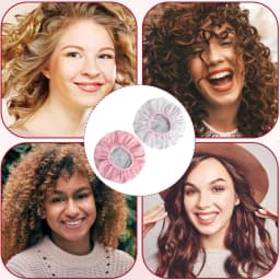 Double Layer Tin Foil Hair Dye Cap Thermal Hair Care Steaming Cap Women Long Shower Cap Printed Waterproof Bathroom Hat