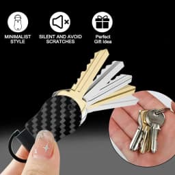 Compact Key Organizer Holder Metal Key Chain Minimalist Key Case for 1-5 Keys Secure Storage