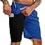 TENJOY Men's 2-in-1 Running Shorts 5-inch or 7-inch Quick-Drying Fitness Shorts Men with Mobile Pocket