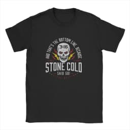 Stone Cold Steve Austin Said So 80000000 T-Shirt for Men Crew Neck Pure Cotton T Shirt Short Sleeve Tees Printing Clothes