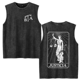 Brothers in Arms Skeleton Vintage Acid Washed Tank Tops T Shirts Men Women Clothing Casual Oversized Sleeveless Vest T-shirts