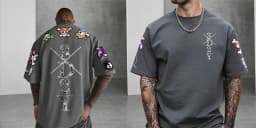 2026 New One Piece Anime Skeleton Print Men's T-shirt Summer Short Sleeve Graphic Tee Streetwear Hip Hop Fashion Y2k Clothes