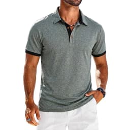 Summer Men's Solid Short Sleeve Polo Shirt Button Down T-shirts Lapel Jogger Sport Shirts Casual Breathable Tee Gym Man Tops