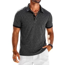 Summer Men's Solid Short Sleeve Polo Shirt Button Down T-shirts Lapel Jogger Sport Shirts Casual Breathable Tee Gym Man Tops