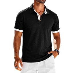 Summer Men's Solid Short Sleeve Polo Shirt Button Down T-shirts Lapel Jogger Sport Shirts Casual Breathable Tee Gym Man Tops
