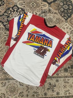 YAMaha Racing 2026 Summer New Retro Elegant Long-sleeved Riding Suit Men's Racing Oversized Breathable Quick-drying Sports Shirt