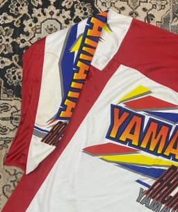 YAMaha Racing 2026 Summer New Retro Elegant Long-sleeved Riding Suit Men's Racing Oversized Breathable Quick-drying Sports Shirt