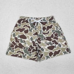 Wholesale Boutique Adult Men Camo Swimming Trunks Beachwear Man Ducks Deer Hunting Shorts Summer Swimwear Pocket Clothing