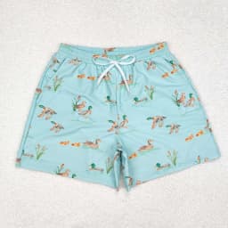 Wholesale Boutique Adult Men Camo Swimming Trunks Beachwear Man Ducks Deer Hunting Shorts Summer Swimwear Pocket Clothing