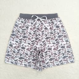 Wholesale Boutique Adult Men Camo Swimming Trunks Beachwear Man Ducks Deer Hunting Shorts Summer Swimwear Pocket Clothing
