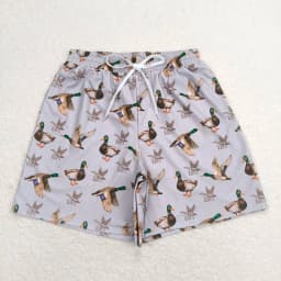 Wholesale Boutique Adult Men Camo Swimming Trunks Beachwear Man Ducks Deer Hunting Shorts Summer Swimwear Pocket Clothing