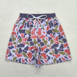 Wholesale Boutique Adult Men Camo Swimming Trunks Beachwear Man Ducks Deer Hunting Shorts Summer Swimwear Pocket Clothing