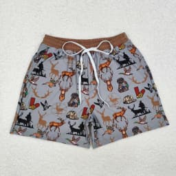 Wholesale Boutique Adult Men Camo Swimming Trunks Beachwear Man Ducks Deer Hunting Shorts Summer Swimwear Pocket Clothing