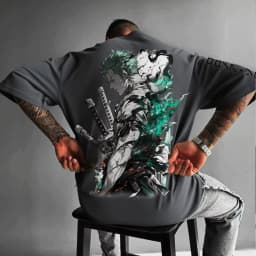2026 One One Piece Zoro Anime Men's Short Sleeve T-shirt New Summer Cotton Streetwear Casual Top Graphic Tee Y2k Clothes Unisex