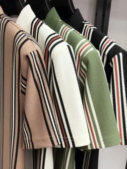 High end luxury brand short sleeve polo shirt summer new casual vacation striped design men's T-shirt Paul Pony embroidered top