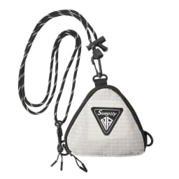 Men's Shoulder Bag, Japanese Style Small Hanging Bag, Contrasting Color Triangle Key Bag, Casual Workwear Style Headphone Bag