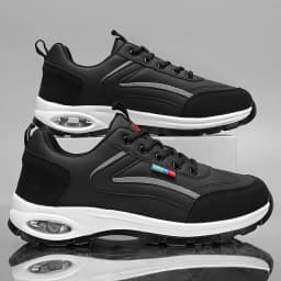 Men's Trendy Sports Shoes Lightweight Breathable Modern Non Slip Shoes Suede Detailing Outdoor Stylish Daily Wear Men Sneakers